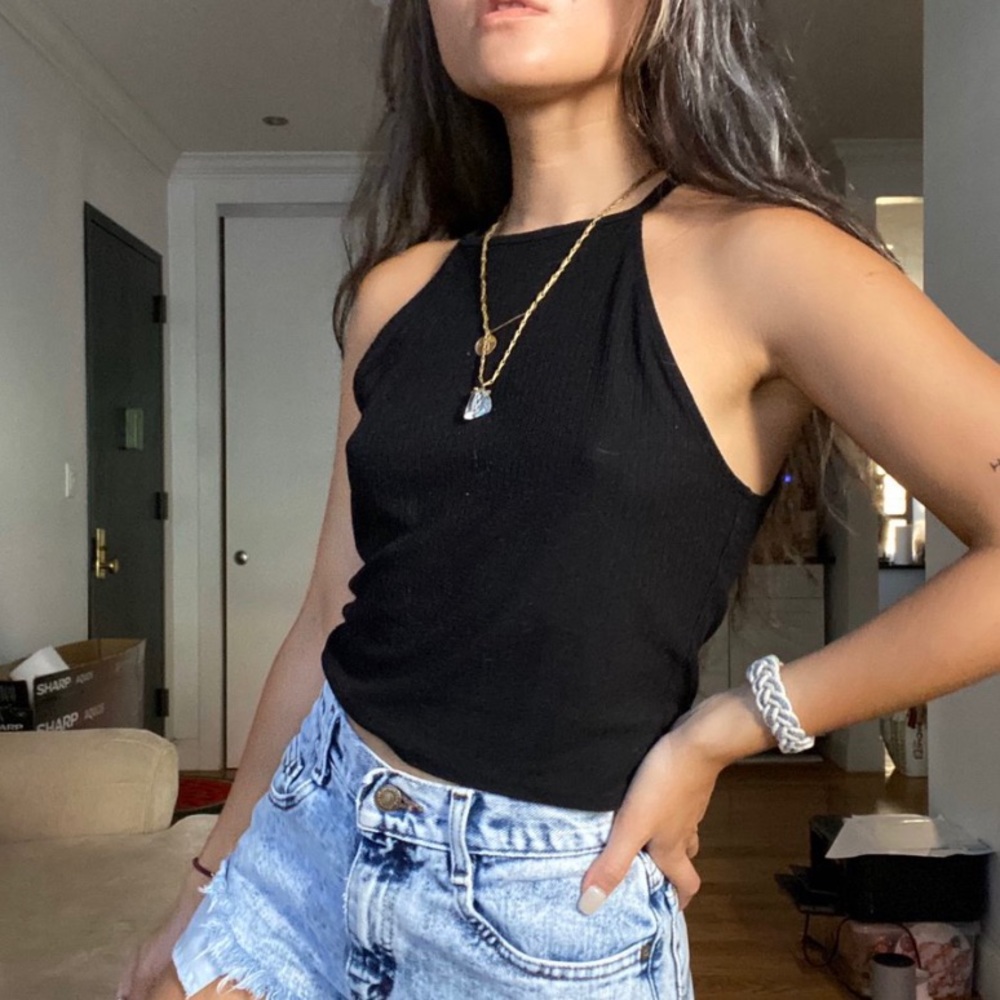🖤 CROPPED BLACK TANK TOP 🖤